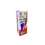 Caja de 12 Marcadores Azules Carioca Jumbo Box Punta Maxi