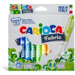 Caja de 12 Marcadores Carioca Fabric Liner para Tela