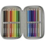 Estuche Carioca con 3 Compartimientos y con 44 piezas Colores Surtidos