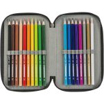 Estuche Carioca con 3 Compartimientos y con 43 piezas Colores Surtidos