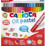 Caja de 50 Marcadores Carioca Oil Pastel al óleo súper suaves