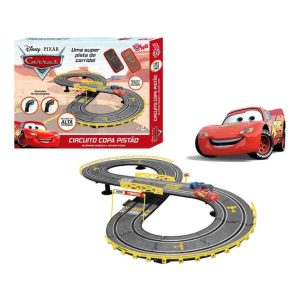 Pista de Carreras Cars Toyn Ogee con Control por Cable y 2 Autos (McQueen y Storm)